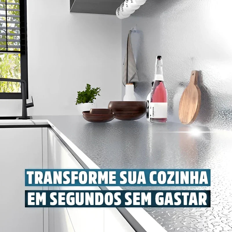 Adesivo de Alumínio Resistente Anti Gordura e Sujeira À Prova D'Água Alumiplus Mega Certo