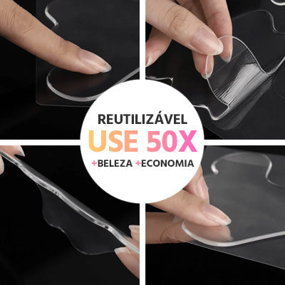 Adesivos de Silicone Anti Rugas Reutilizável Mega Certo