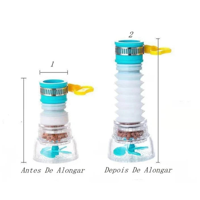 Bico Adaptador de Torneira 360º com Filtro HydraFlow Mega Certo