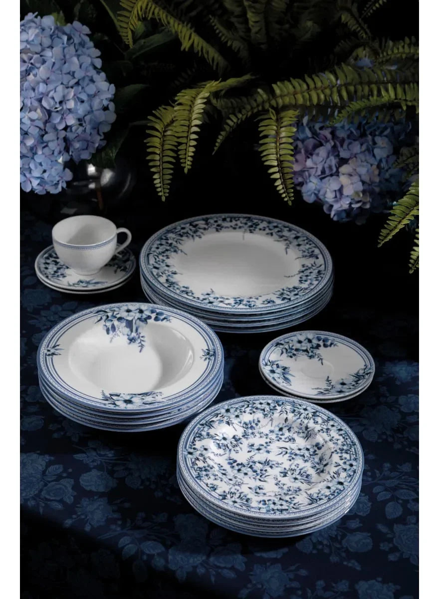 Aparelho de Jantar 20 Peças Tramontina Azzura em Porcelana Decorada Branco