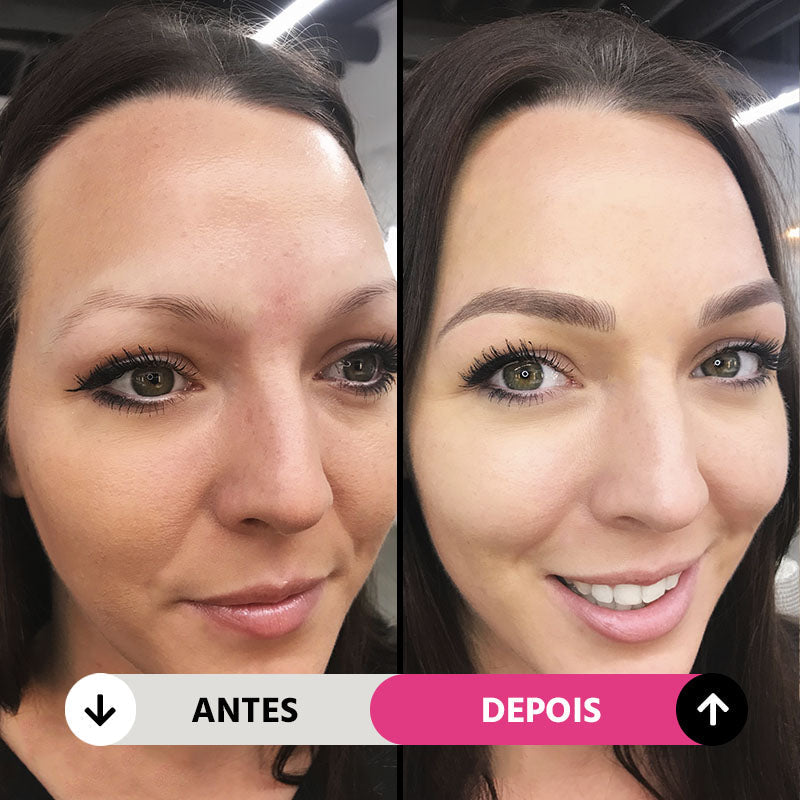 Caneta Fio a Fio Natural Microblading para Sobrancelha à Prova D'água Mega Certo