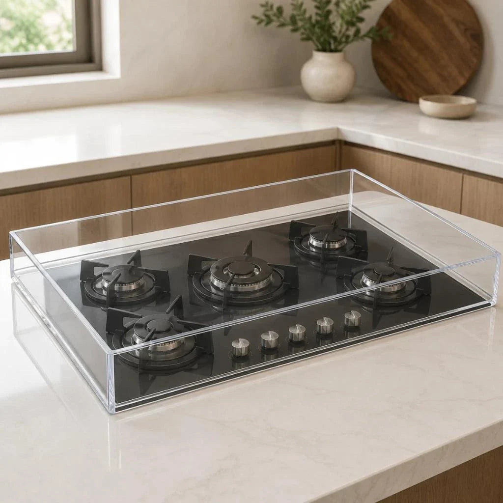 Tampo Para Fogão Cooktop Acrílico Cristal Proteção