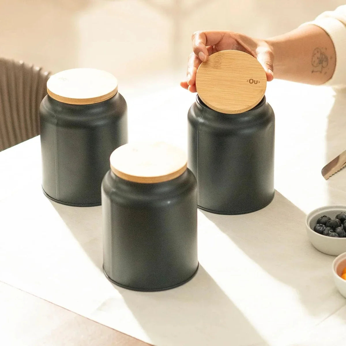 Pote Coffee em Metal Ou 1,1L Linha Sense