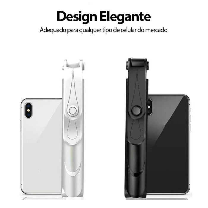 Tripé Bastão de Selfie 3 em 1 com Bluetooth Selfiegram Mega Certo