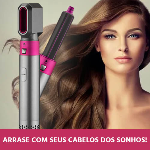 Escova de Cabelos Multifuncional 5 em 1 MultiFlex Mega Certo