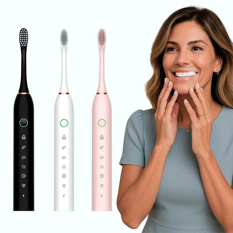 Escova de Dentes Elétrica Recarregável Bivolt PureFresh Mega Certo