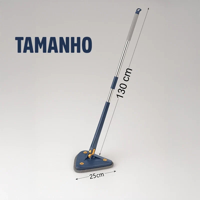 Esfregão Mop Triangular Giratório 360° TriMop Mega Certo