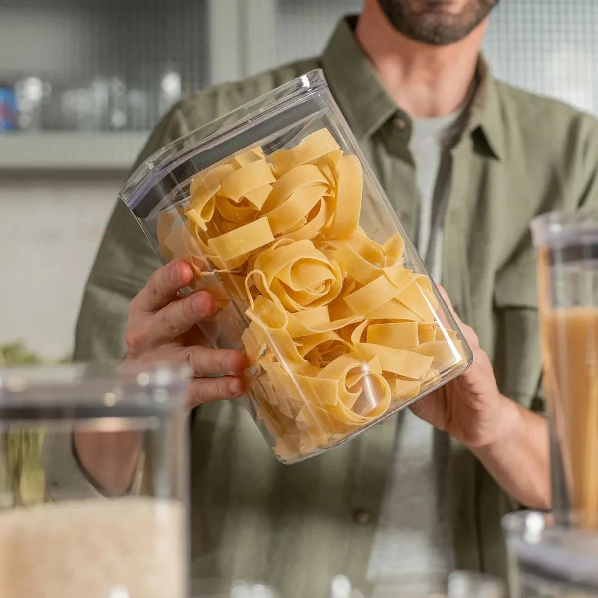 Pote Hermético Organizador Ou 3,5L Linha Block