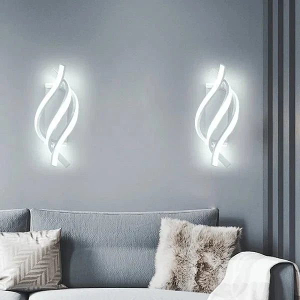 Arandela de Parede LED Design Espiral Moderna