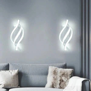 Arandela de Parede LED Design Espiral Moderna