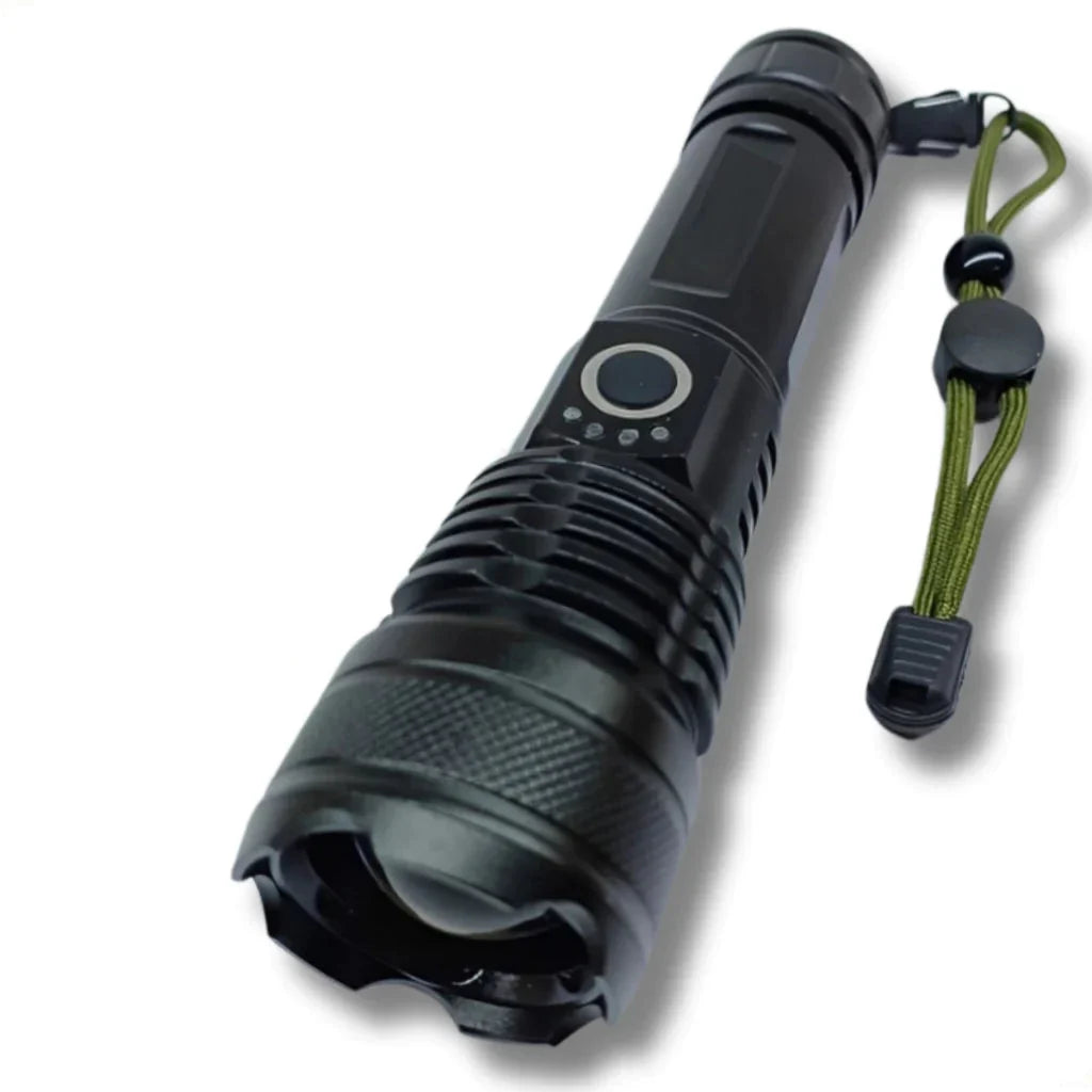 Lanterna Tática T9 P50 Recarregável USB Super Potente Mega Certo
