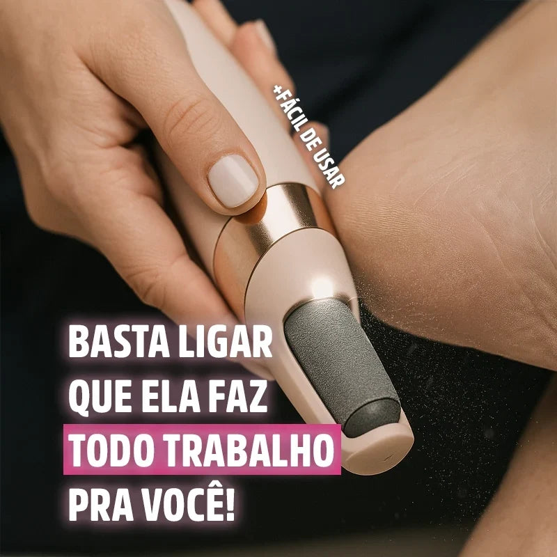 Lixa de Pé Elétrica Portátil Removedor de Calos e Rachaduras CallusCare Mega Certo