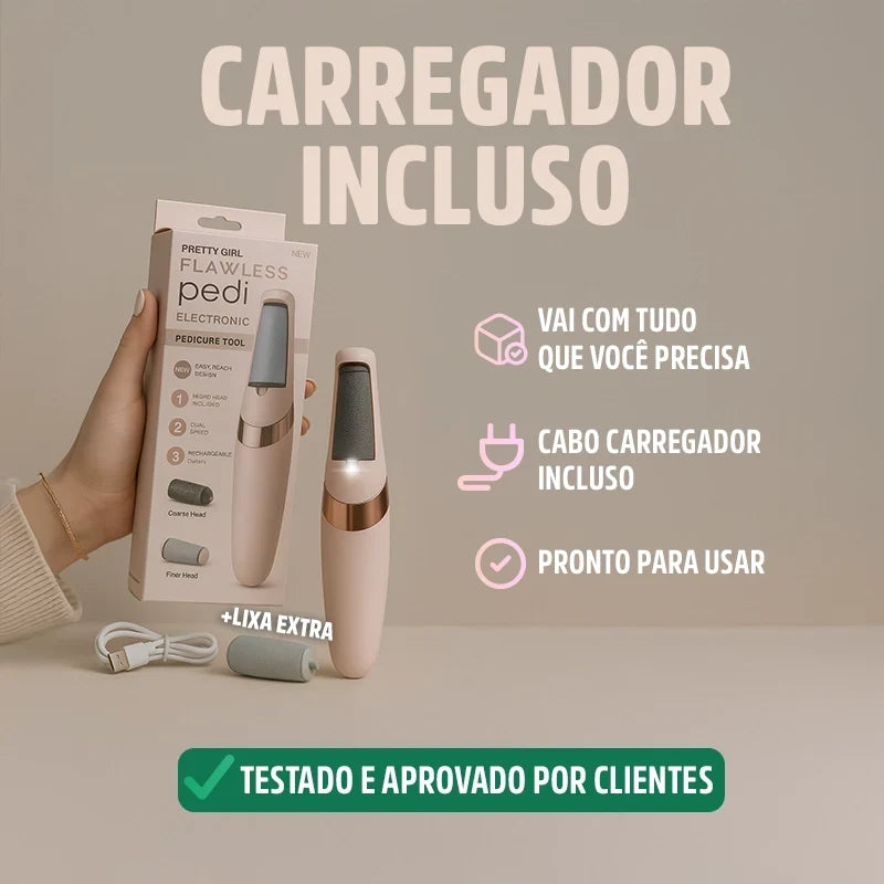 Lixa de Pé Elétrica Portátil Removedor de Calos e Rachaduras CallusCare Mega Certo