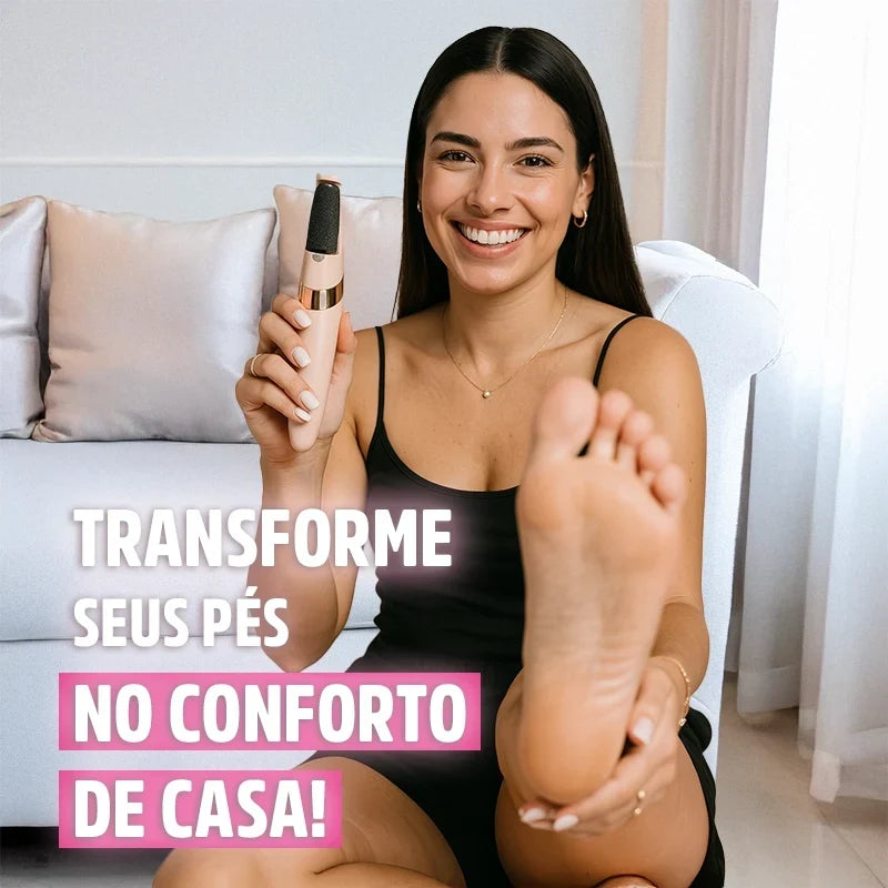 Lixa de Pé Elétrica Portátil Removedor de Calos e Rachaduras CallusCare Mega Certo