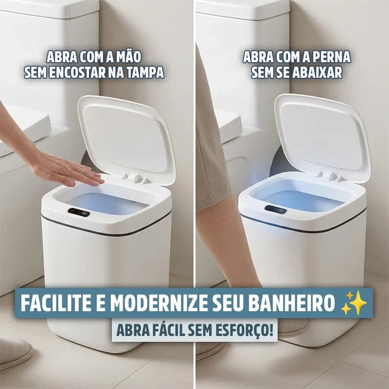 Lixeira Automática Smart 13 Litros com Sensor de Proximidade e Toque Mega Certo