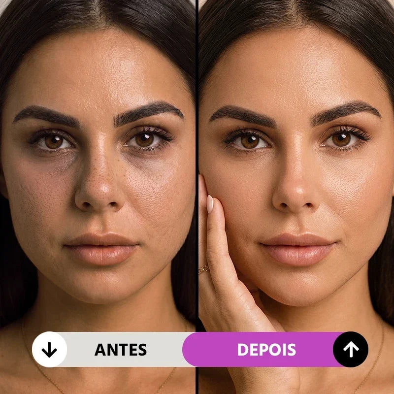 Massageador Facial 4 em 1 Skincare LED Vibração Sônica Mega Certo