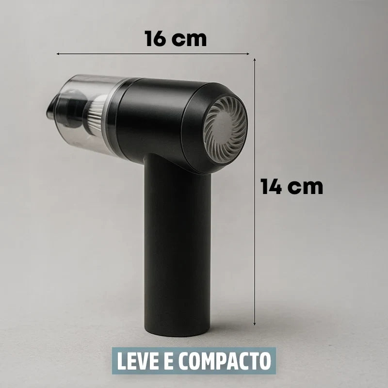 Mini Aspirador de Pó Portátil Recarregável PureVac Mega Certo