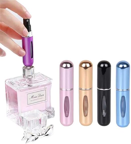 Mini Frasco de Perfume Recarregável 5ml Gold Mega Certo