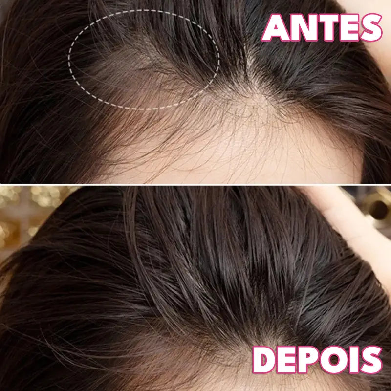 Preenchimento de Maquiagem Capilar à Prova D'Água Natural Unissex FillHair Mega Certo