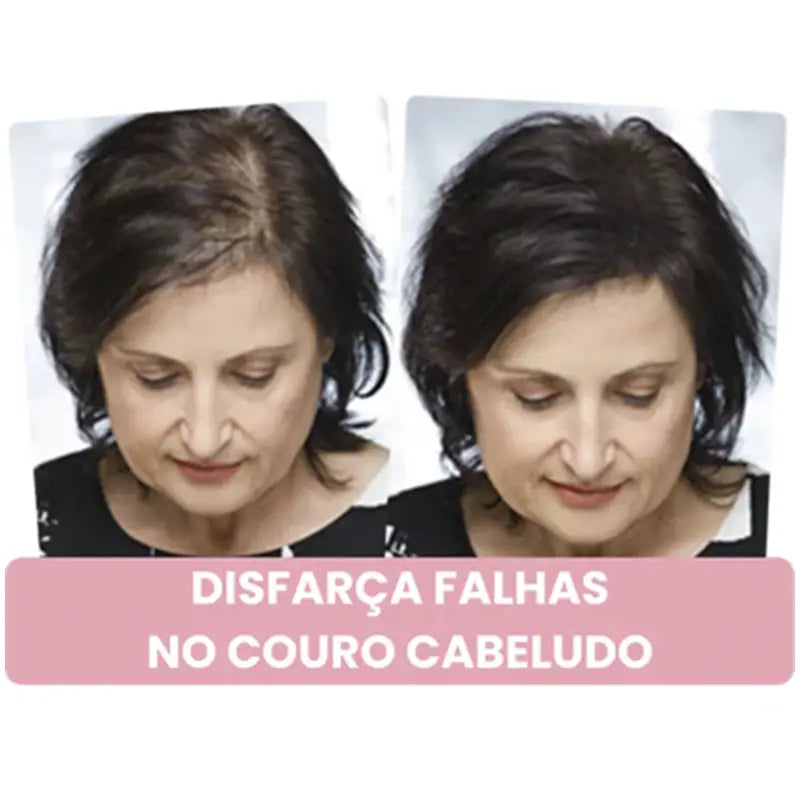 Preenchimento de Maquiagem Capilar à Prova D'Água Natural Unissex FillHair Mega Certo
