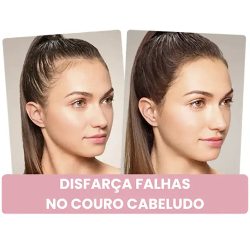 Preenchimento de Maquiagem Capilar à Prova D'Água Natural Unissex FillHair Mega Certo