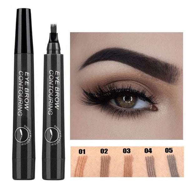 Caneta Fio a Fio Natural Microblading para Sobrancelha à Prova D'água Mega Certo