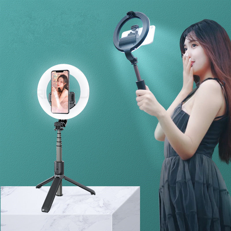Suporte Ring Light Selfiegram 4 em 1 com Tripé e Bluetooth Mega Certo