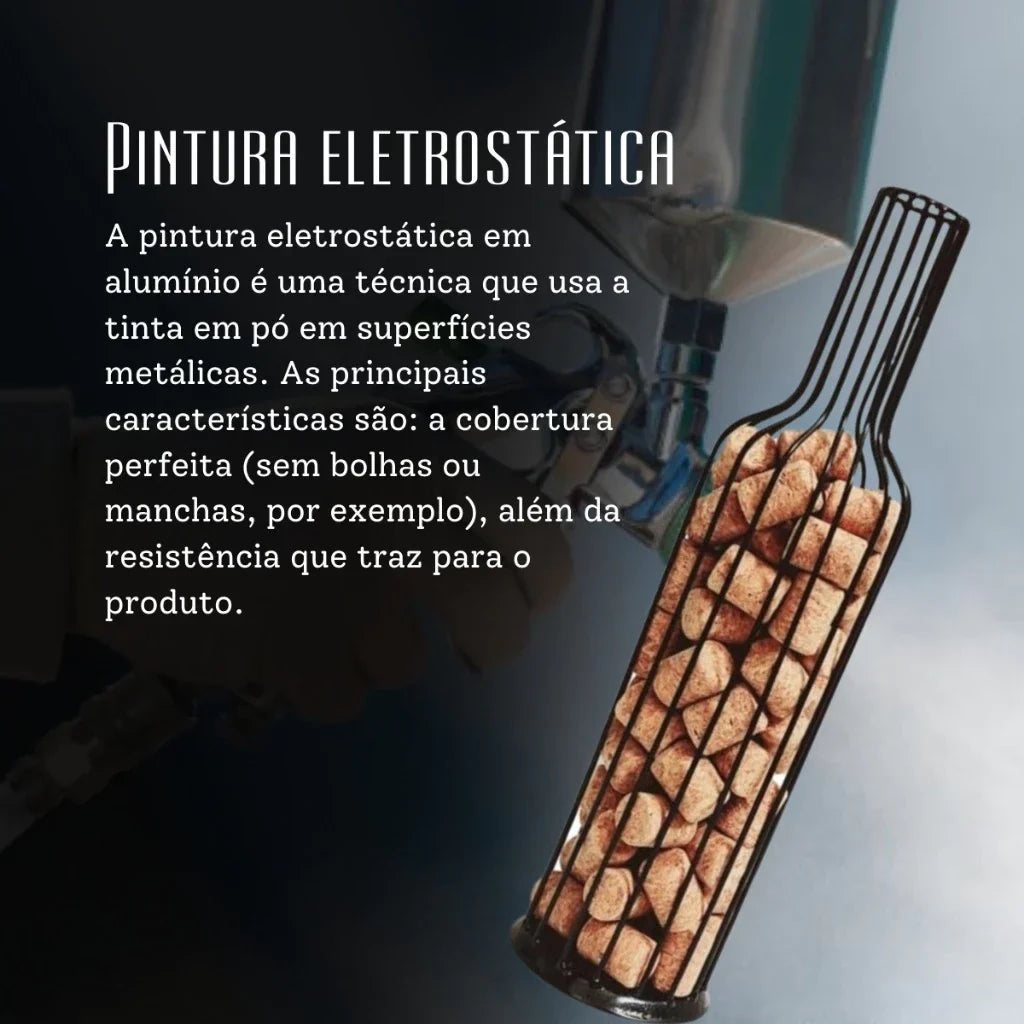 Porta Rolha de Ferro Decorativo Mega Certo