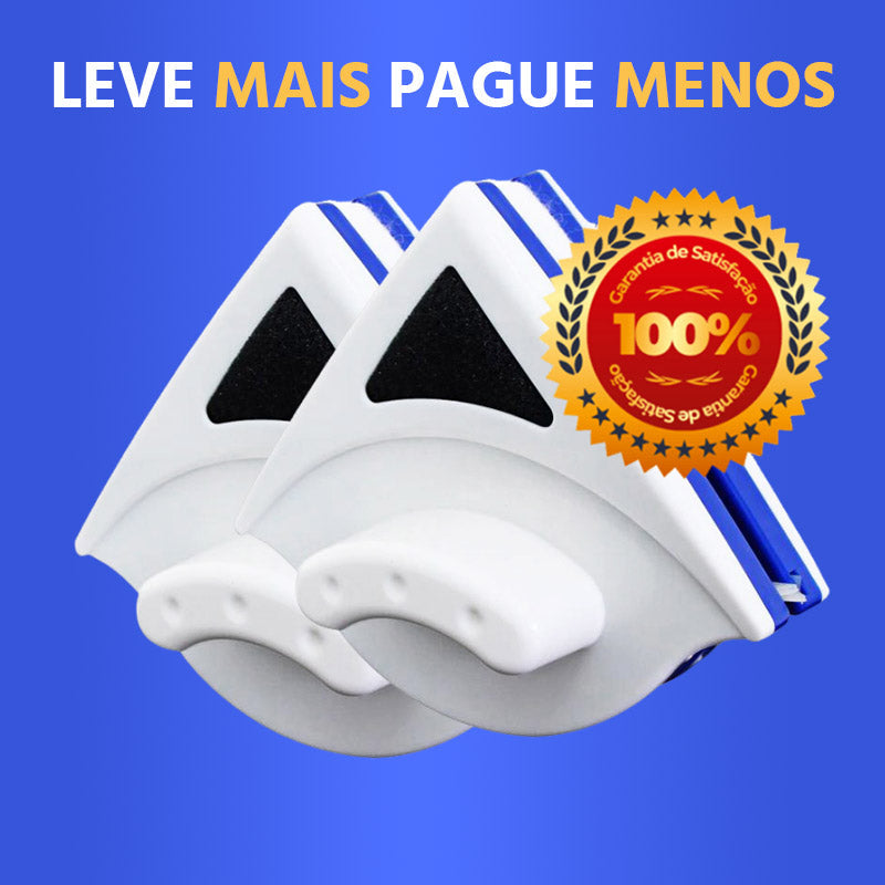 Limpador de Janelas Magnético Mega Brush Mega Certo