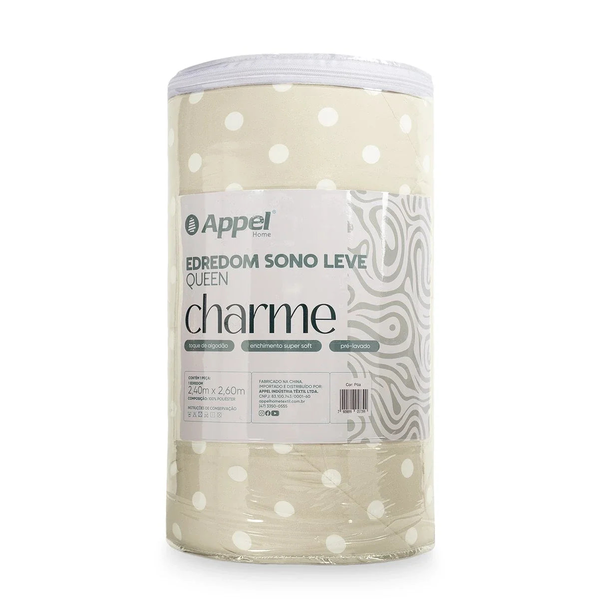 Edredom King Charme Sono Leve Appel Home Poá